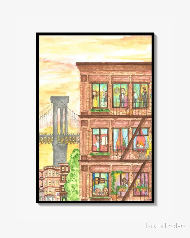 Windows at Sunset Poster Windows at Sunset Poster