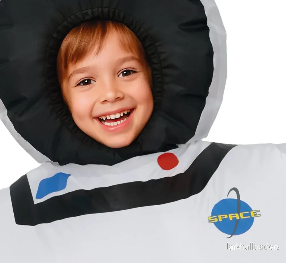 Uppblåsbar barndräkt, astronaut 7-9 år - Bild 3