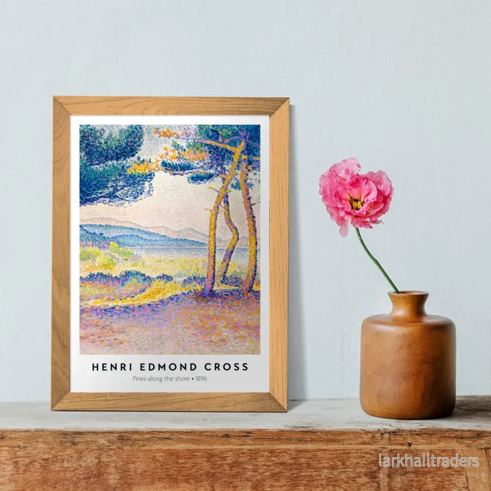 Tallar vid stranden Poster