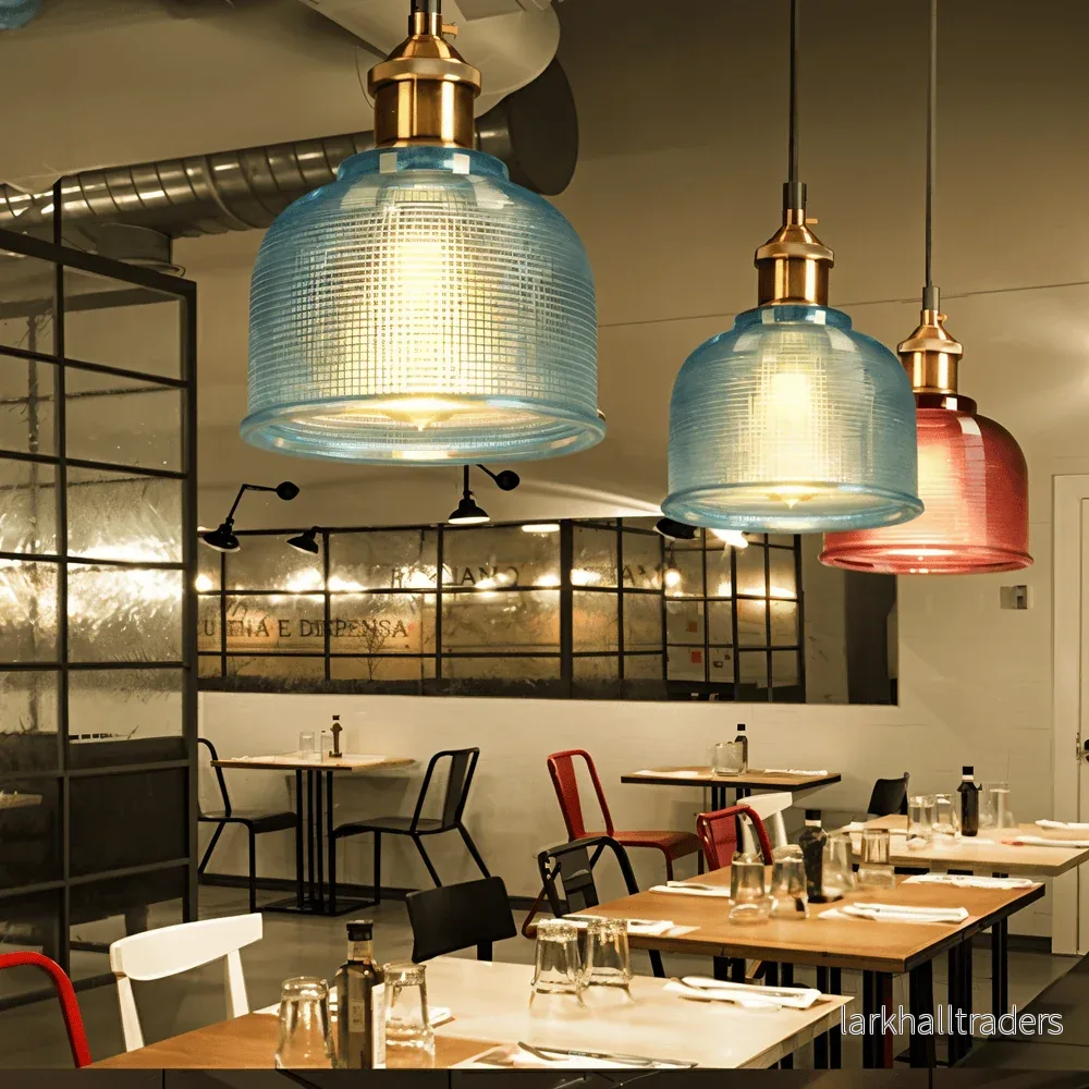 LuméBell – Retro Färgglad Glas-Taklampa i Modern Design - Bild 3