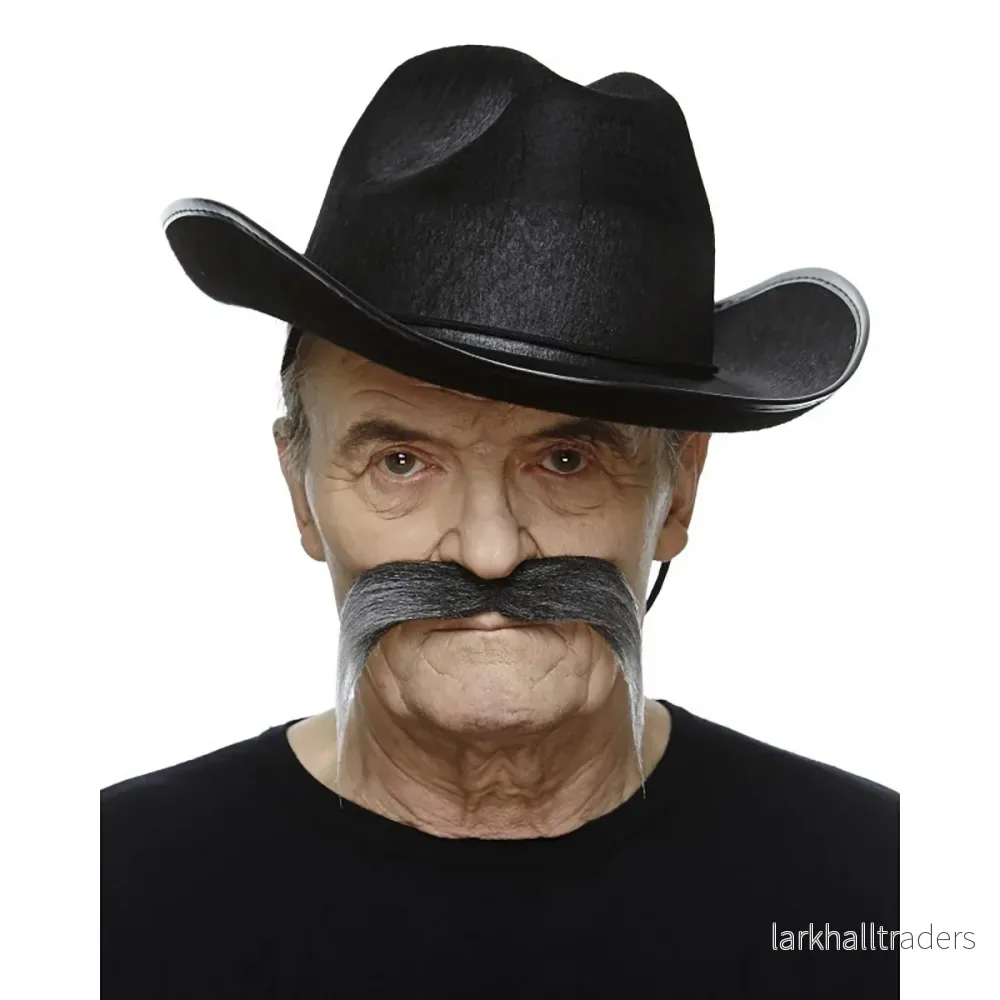 Mustasch, outlaw svart/vit - Bild 2