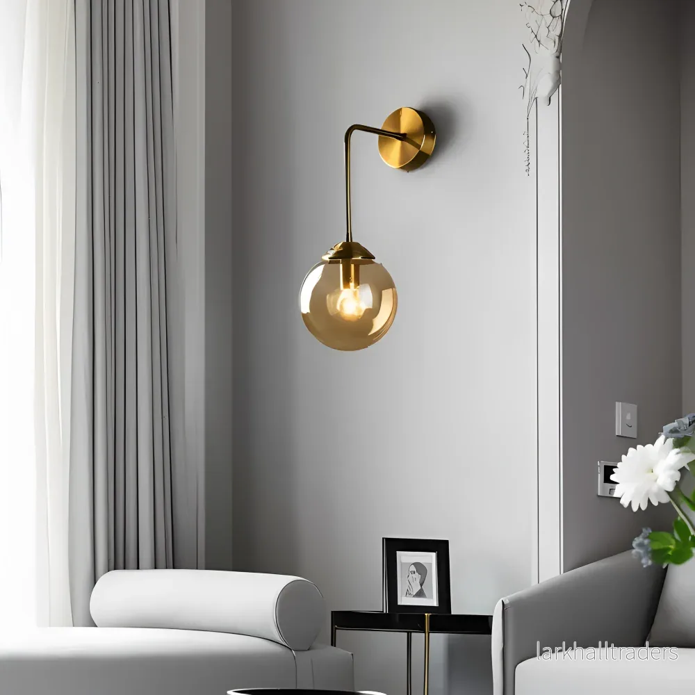 VetroLux – Vägglampa i Glas och Metall med Retro Industriell Design VetroLux – Vägglampa i Glas och Metall med Retro Industriell Design