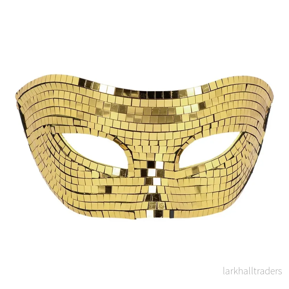 Ögonmask, disco guld