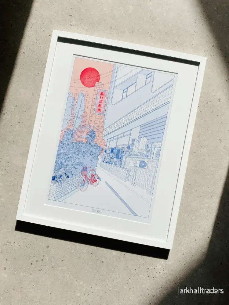Röd Cykel Art Print - Bild 2