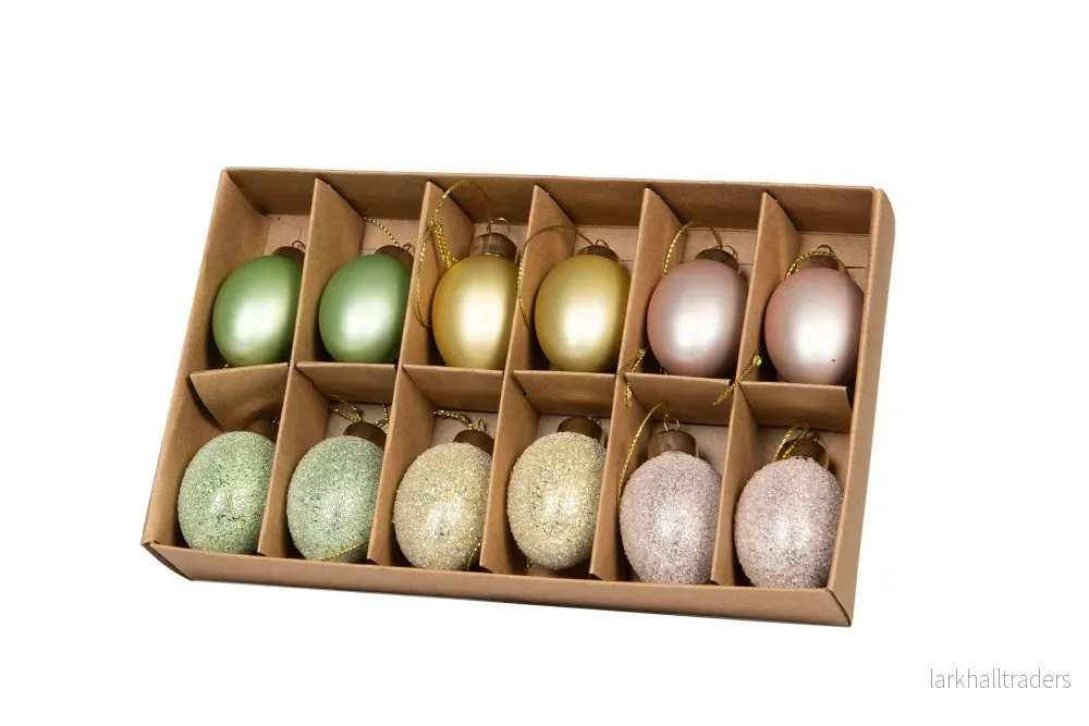 Ägg Glas häng pastell 12-pack - Bild 3