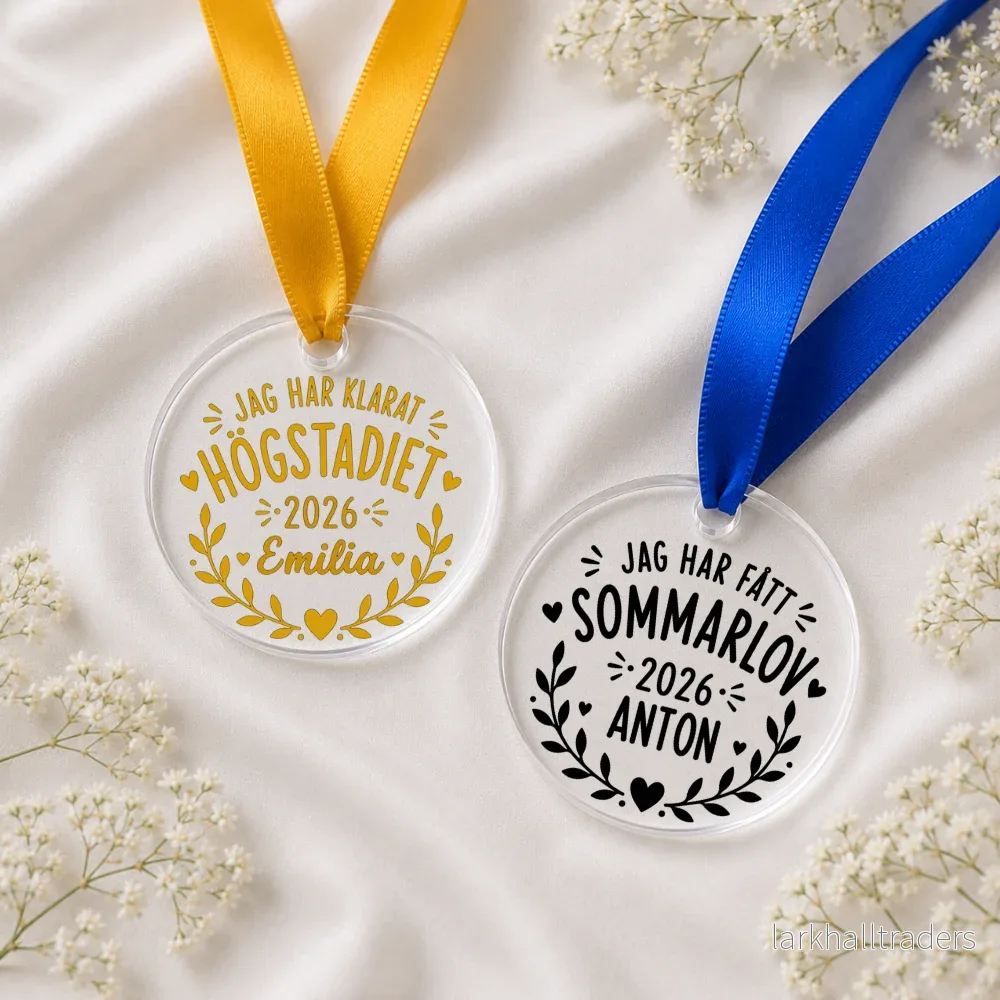 Skolavslutningsmedaljer SVG-paket - Bild 2