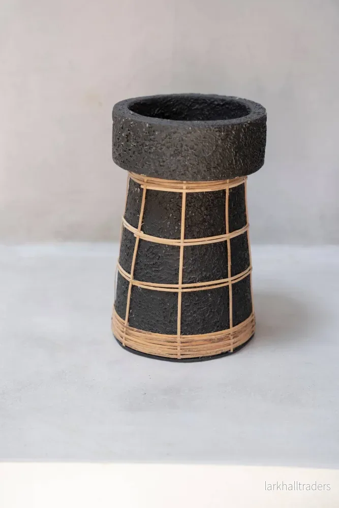 Den Serene Ljusstake - Svart Naturlig - L - Bild 3