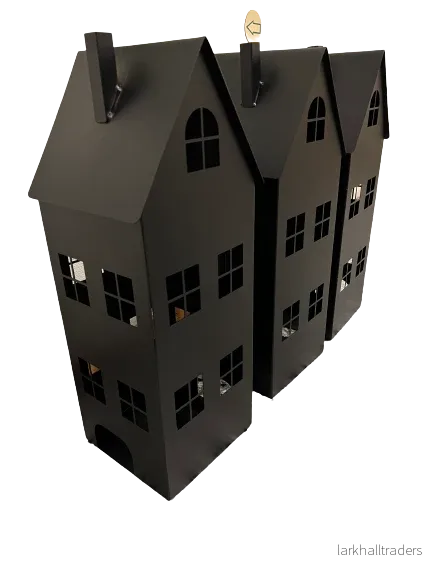 HUSET - Ljuslykta - Plåthus - 60x25x25cm - Bild 3