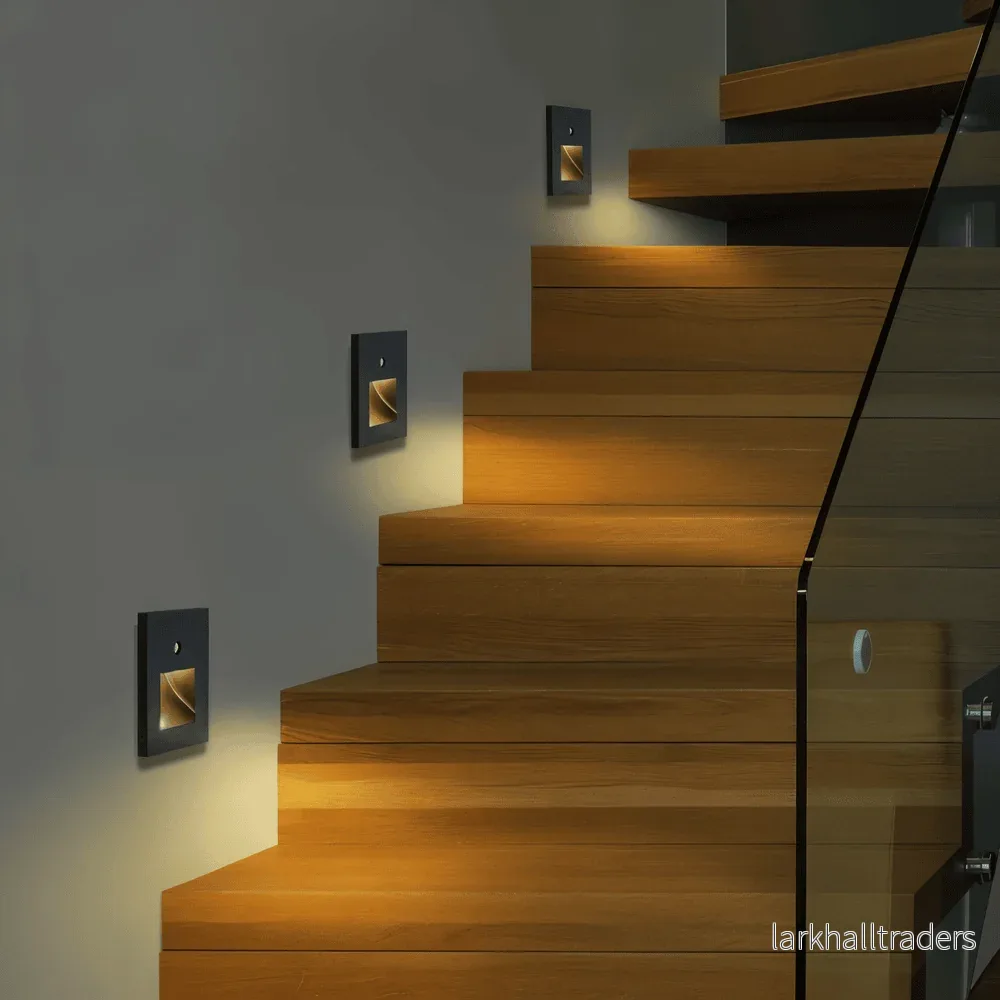 SafeGlow – Infälld Vägglampa med Rörelsesensor för Trappor och Korridorer - Bild 2