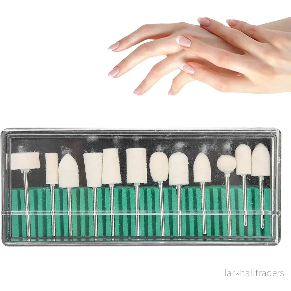 Nagelbitssats - 12 delar - för polering och formning