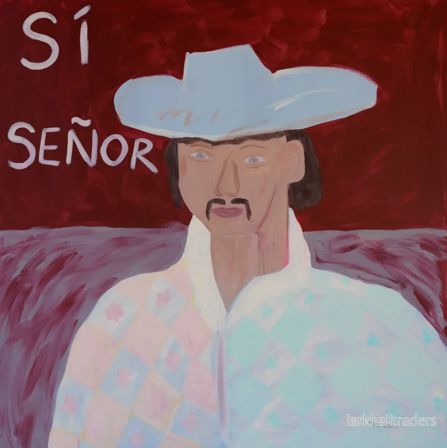 Sí Señor, Original målning, 100 cm x 100 xm. - Bild 2