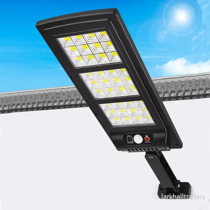 LED gatlykta med PIR rörelsesensor för vägg – solcellsdriven, fjärrstyrd gatubelysning LED gatlykta med PIR rörelsesensor för vägg – solcellsdriven, fjärrstyrd gatubelysning