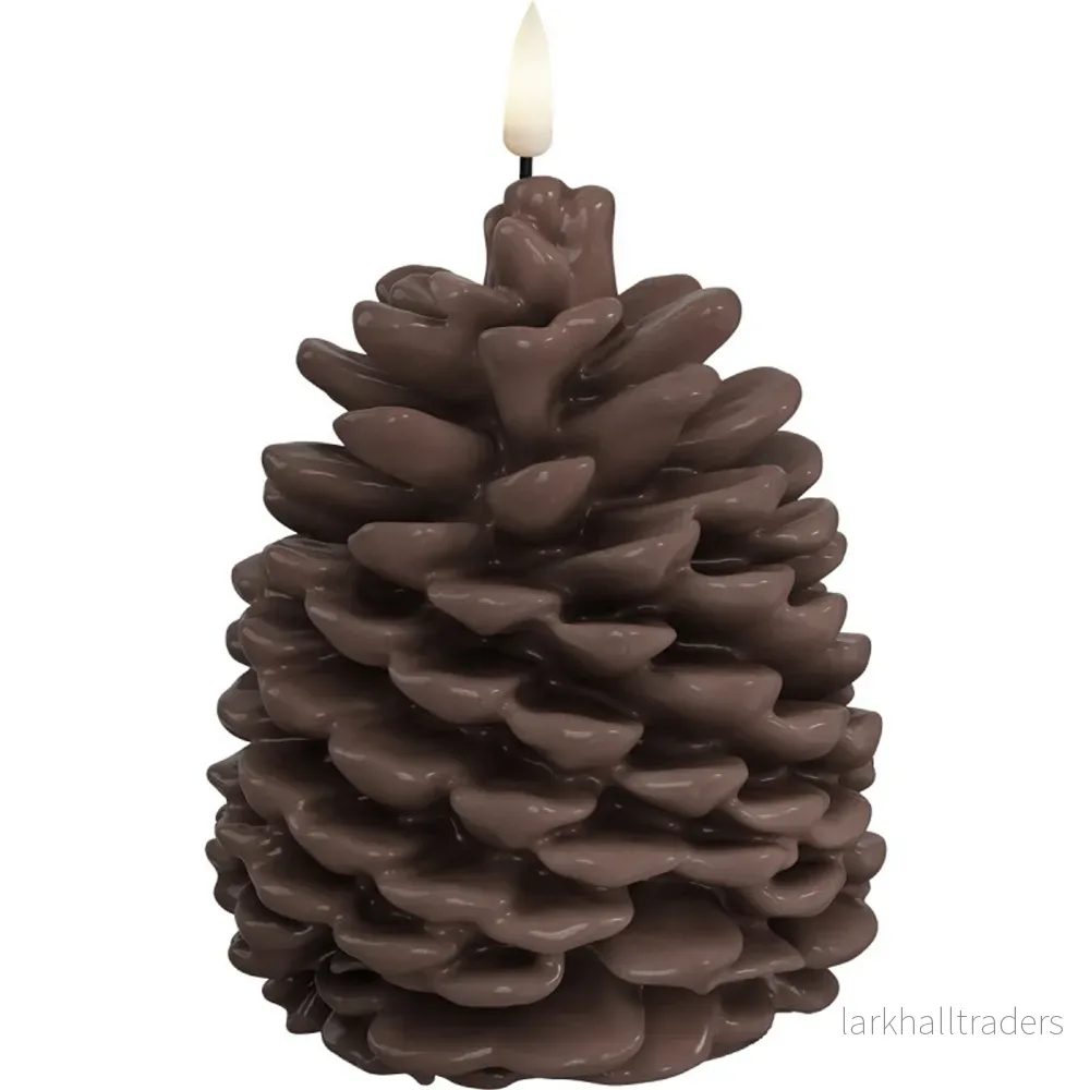 Blockljus LED Pine Brun 10×13