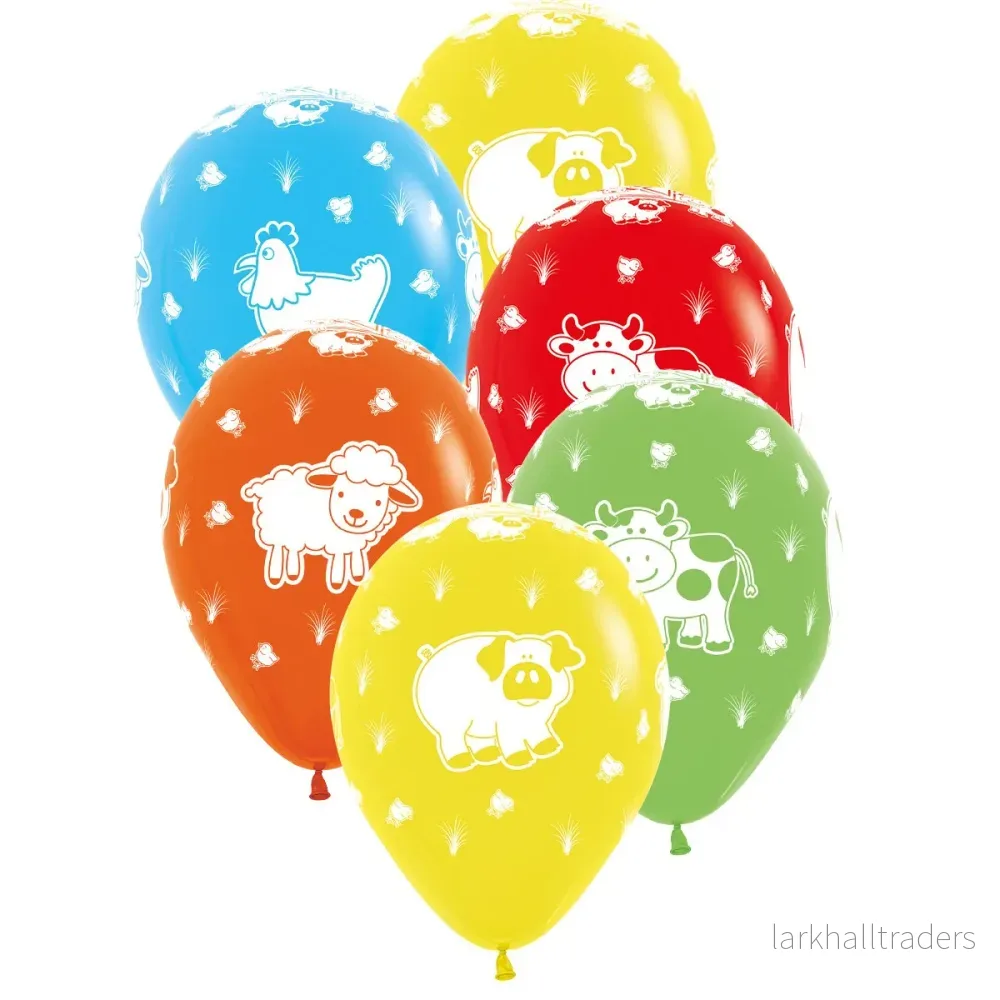 Ballonger, gårdens djur 6 st Ballonger, gårdens djur 6 st