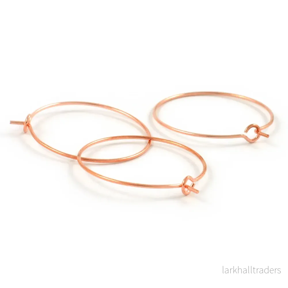 Vinglasmarkörer, roséguld, 25mm, 12st - Bild 2