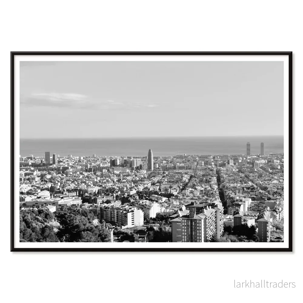 Vy över Barcelona Poster - Bild 2
