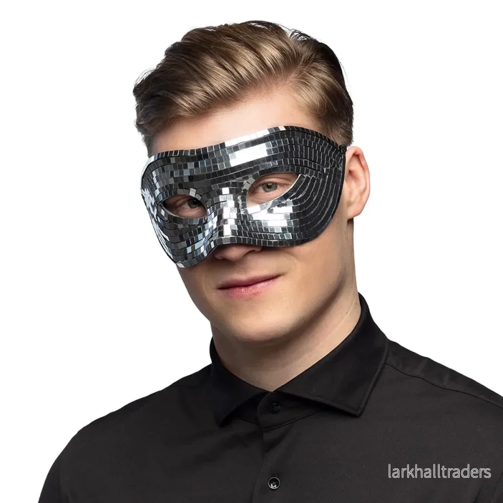 Ögonmask, disco silver - Bild 2