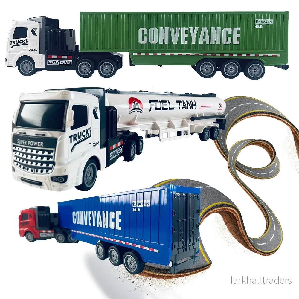 Radiostyrd lastbil med släpvagn 1:48 – modell ”Fuel-Tank” eller ”Conveyance” – Radiostyrd lastbil med släpvagn 1:48 – modell ”Fuel-Tank” eller ”Conveyance” –
