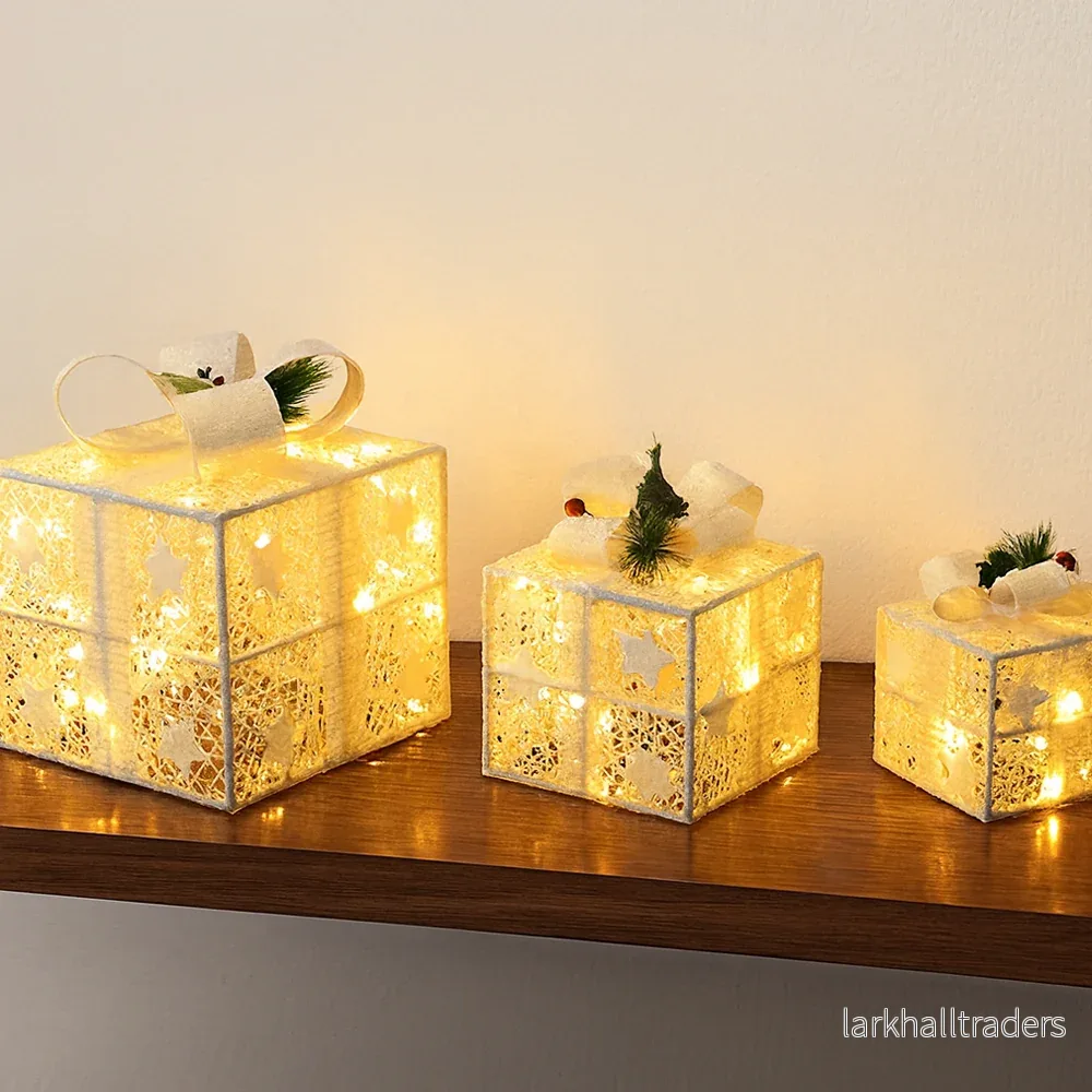 LED-presentask, Transparent - Set om 3 - - Bild 2