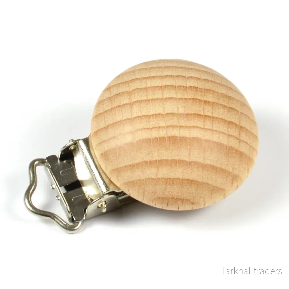 Träclips Premium Wood, runt, 30mm