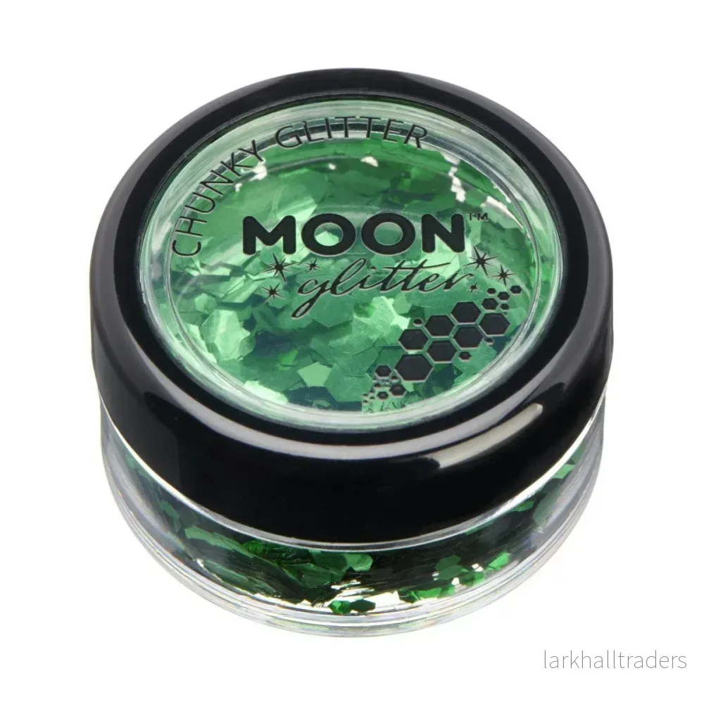 Moon Glitter Classic Chunky Glitter, green 3 g