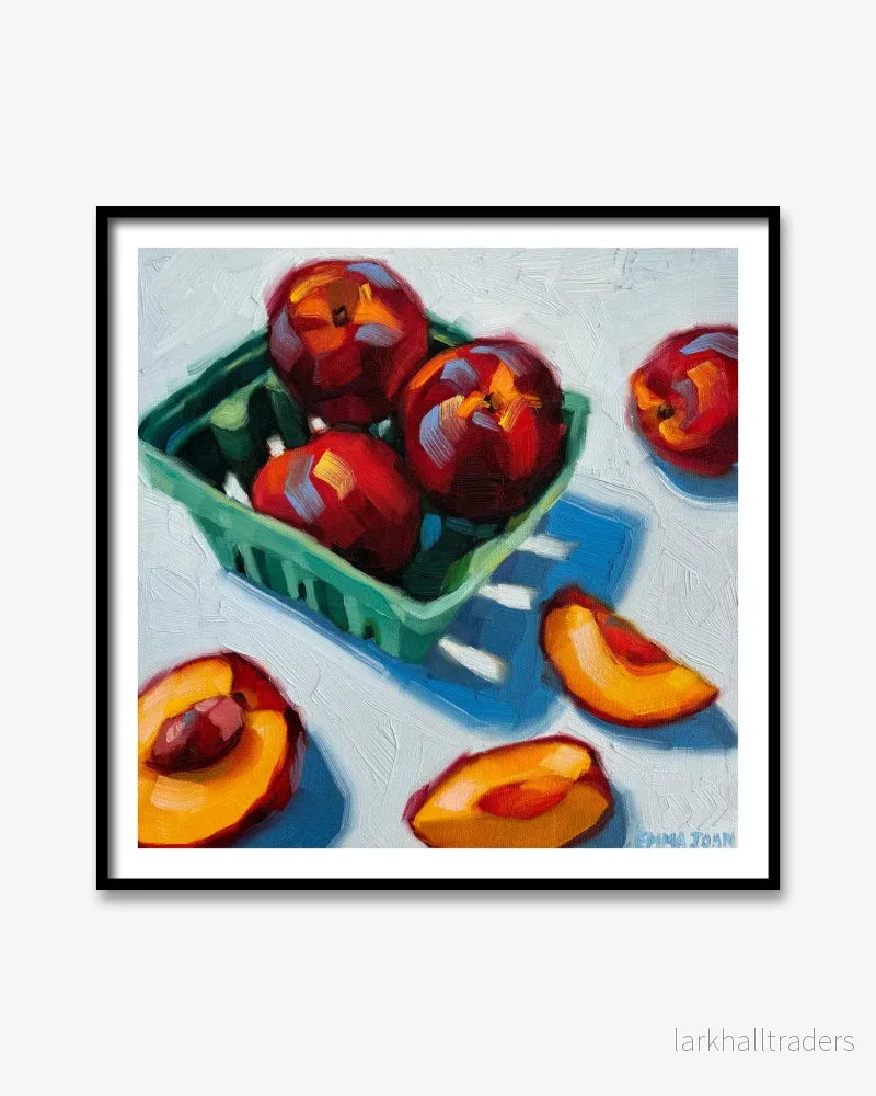 Farmers Market Peaches Fine Art Print