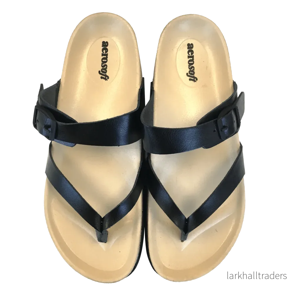Sandaler Aerosoft Soft Unisex - vit eller svart - Bild 3