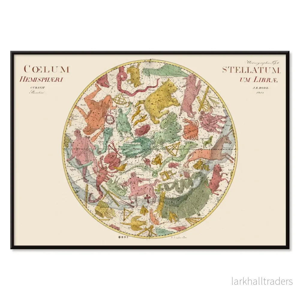 Coelum Stellatum Hemisphaerium Librae Poster - Bild 2