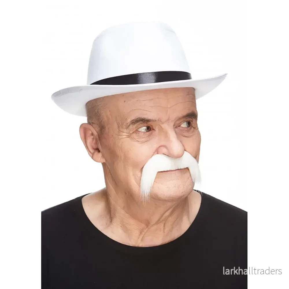 Mustasch, cowboy vit - Bild 2