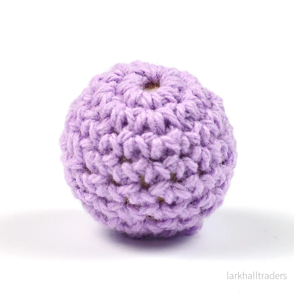 Virkad pärla, lavendel, 20mm