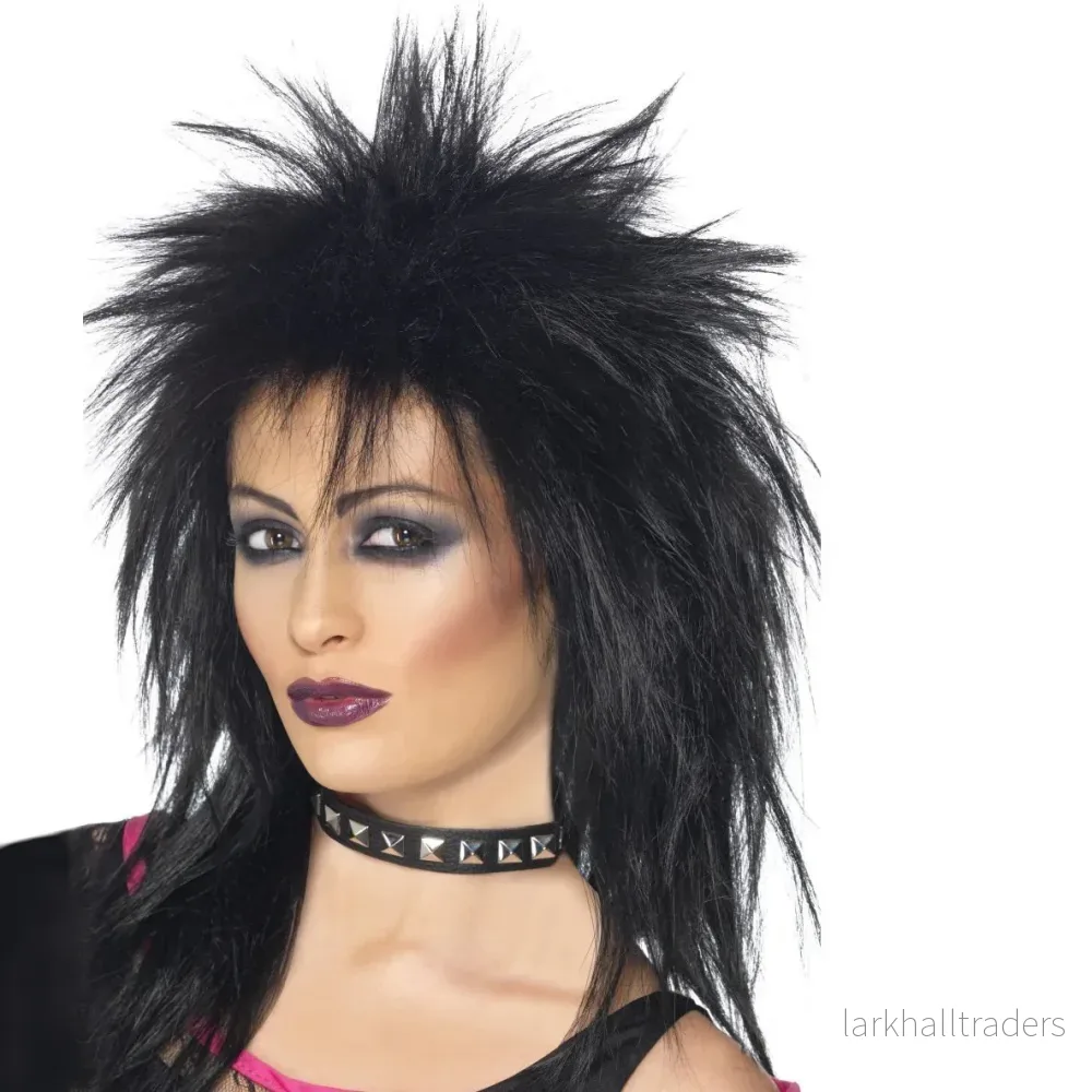 Peruk, 80-tal rock diva svart