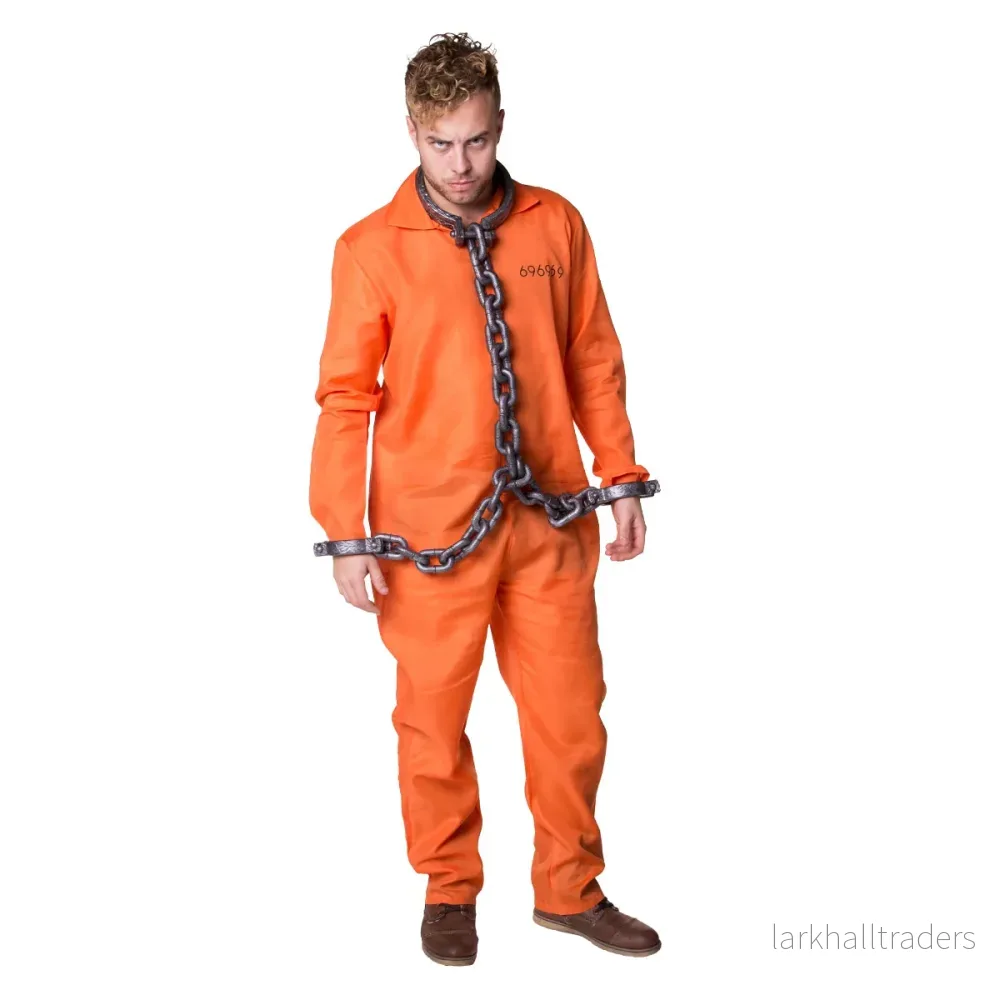 Fångdräkt, orange S/M - Bild 3