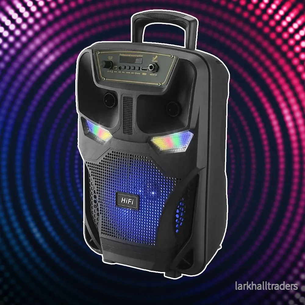 Soundbox 8″ – LED-ljus och mikrofon Soundbox 8″ – LED-ljus och mikrofon