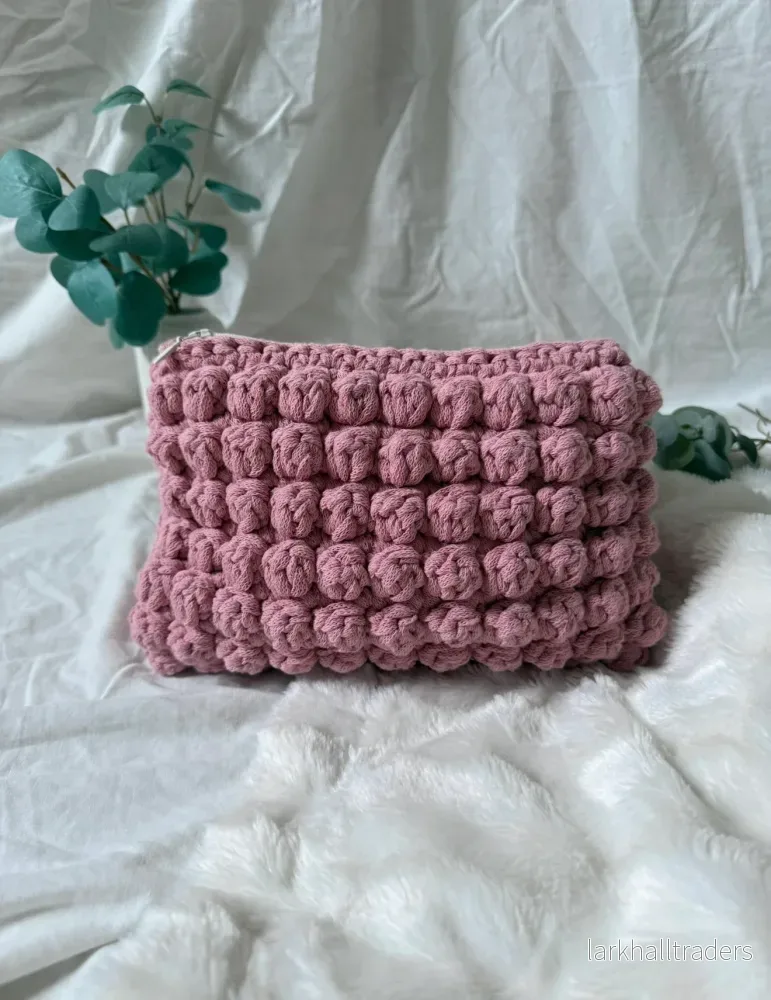 Virkad Bubbliga Necessär, Rosa - Mellan storlek - Bild 3