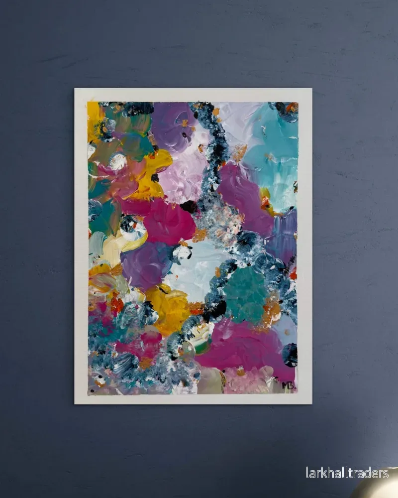 Blooming Fragments – Abstrakt Målning Original - Bild 2