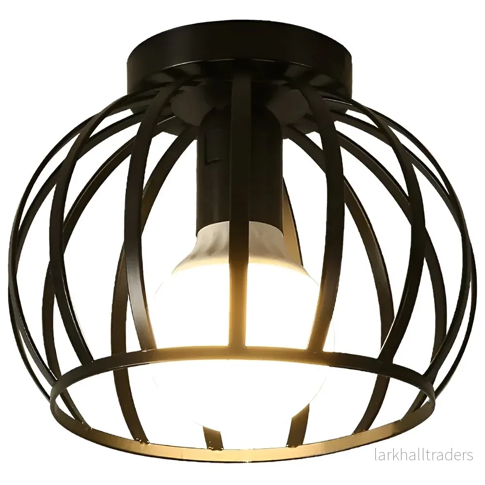 AisleShine – Geometrisk Taklampa i Svart Järn - Bild 3
