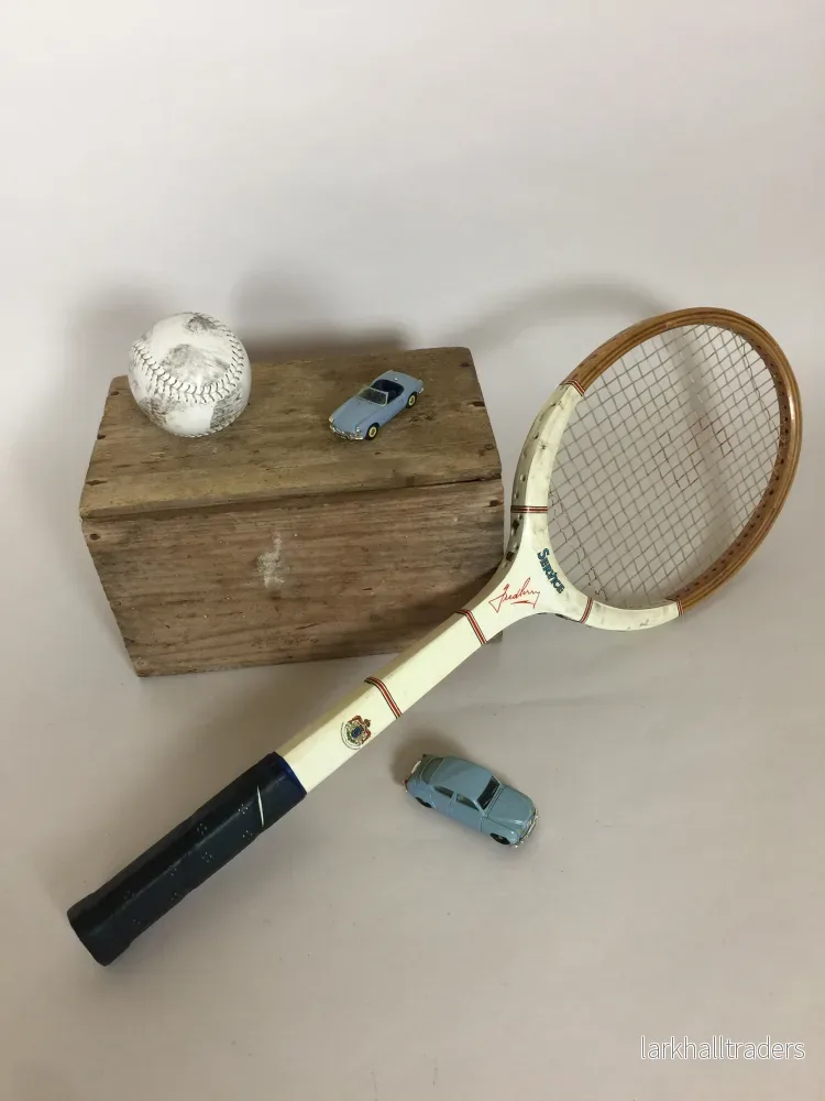 Vacker gammal svensk tennisracket - Bild 3