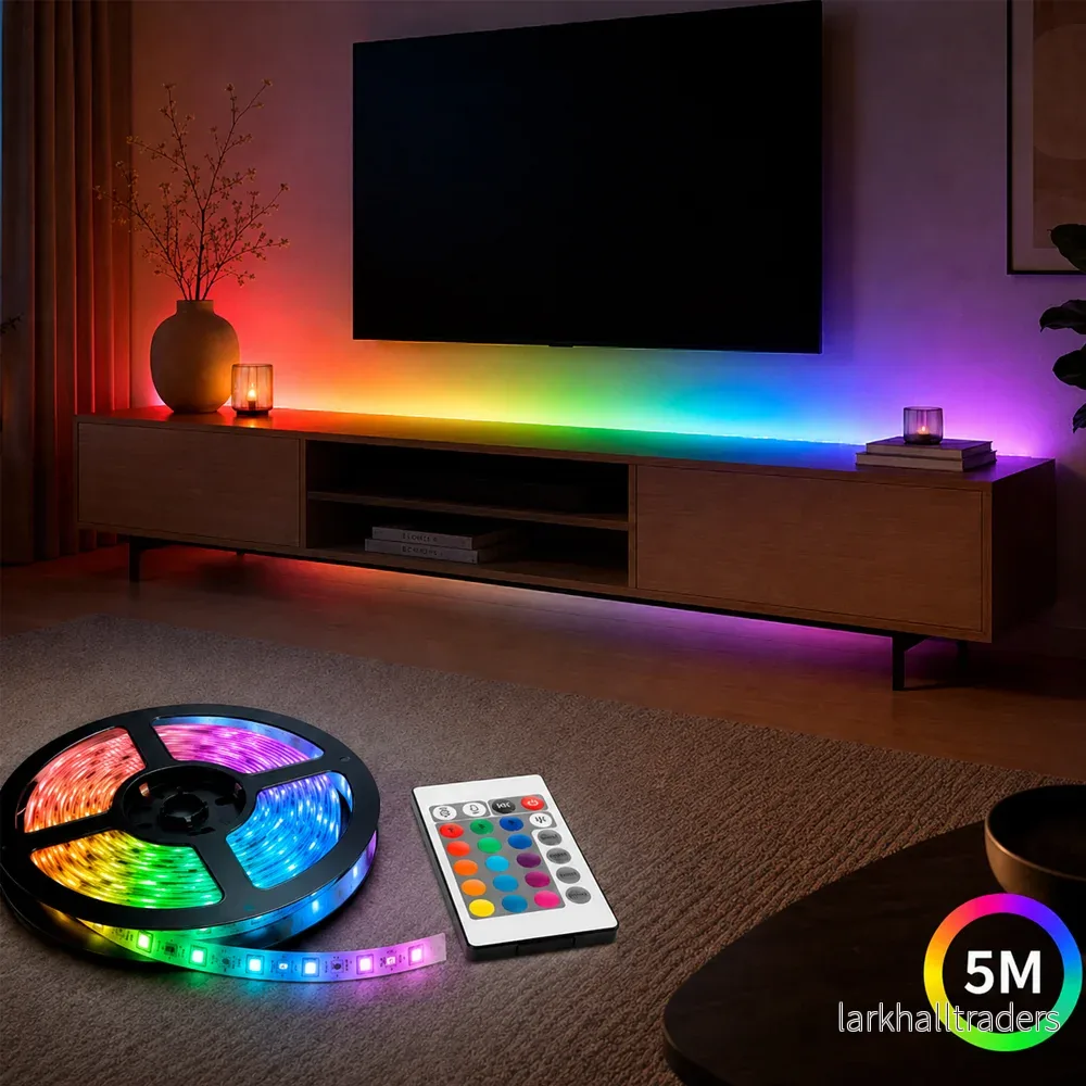LED-Strip 5 meter med fjärrkontroll LED-Strip 5 meter med fjärrkontroll