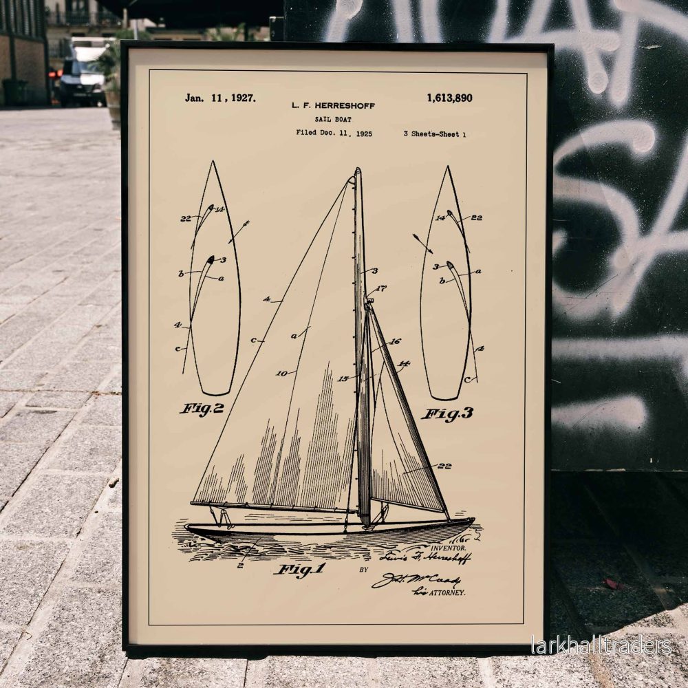 Segelbåtspatent Poster
