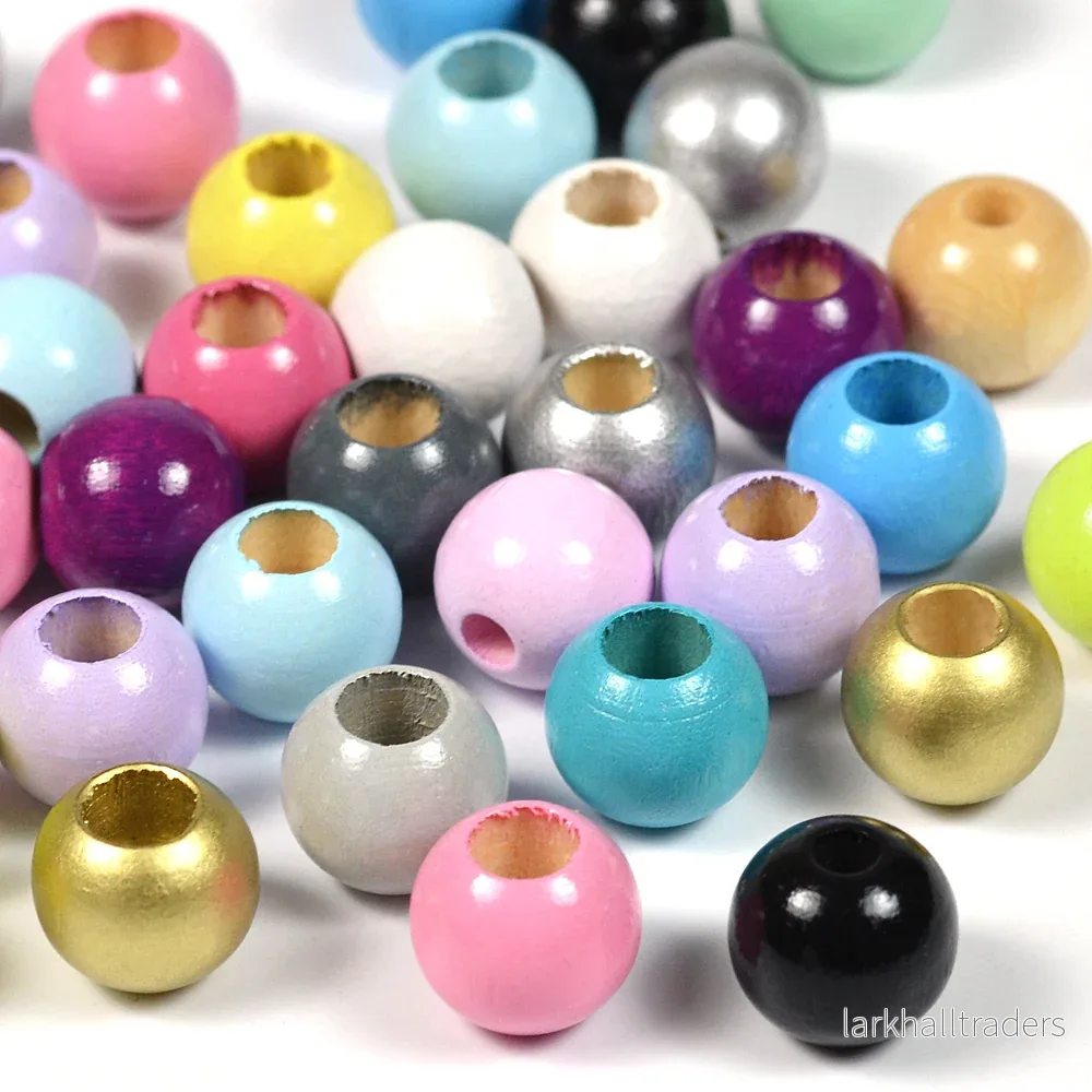 Säkerhetspärlor, 10mm, färgmix, 60-pack