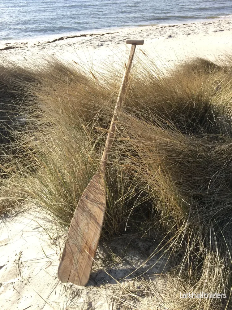 Dekorativ träpaddel med vacker patina - Bild 3