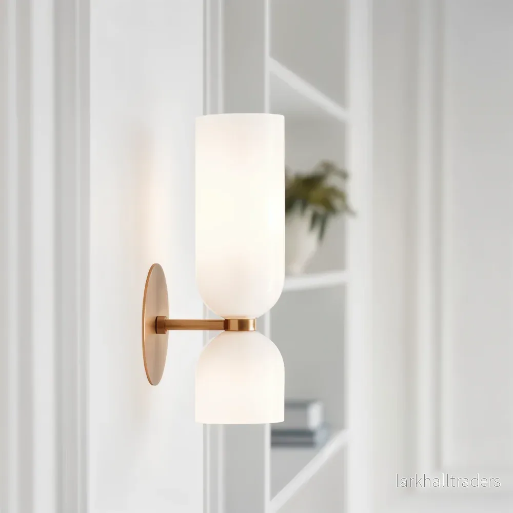LumoCaps – Modern Glasvägglampa med Up & Down LED-belysning