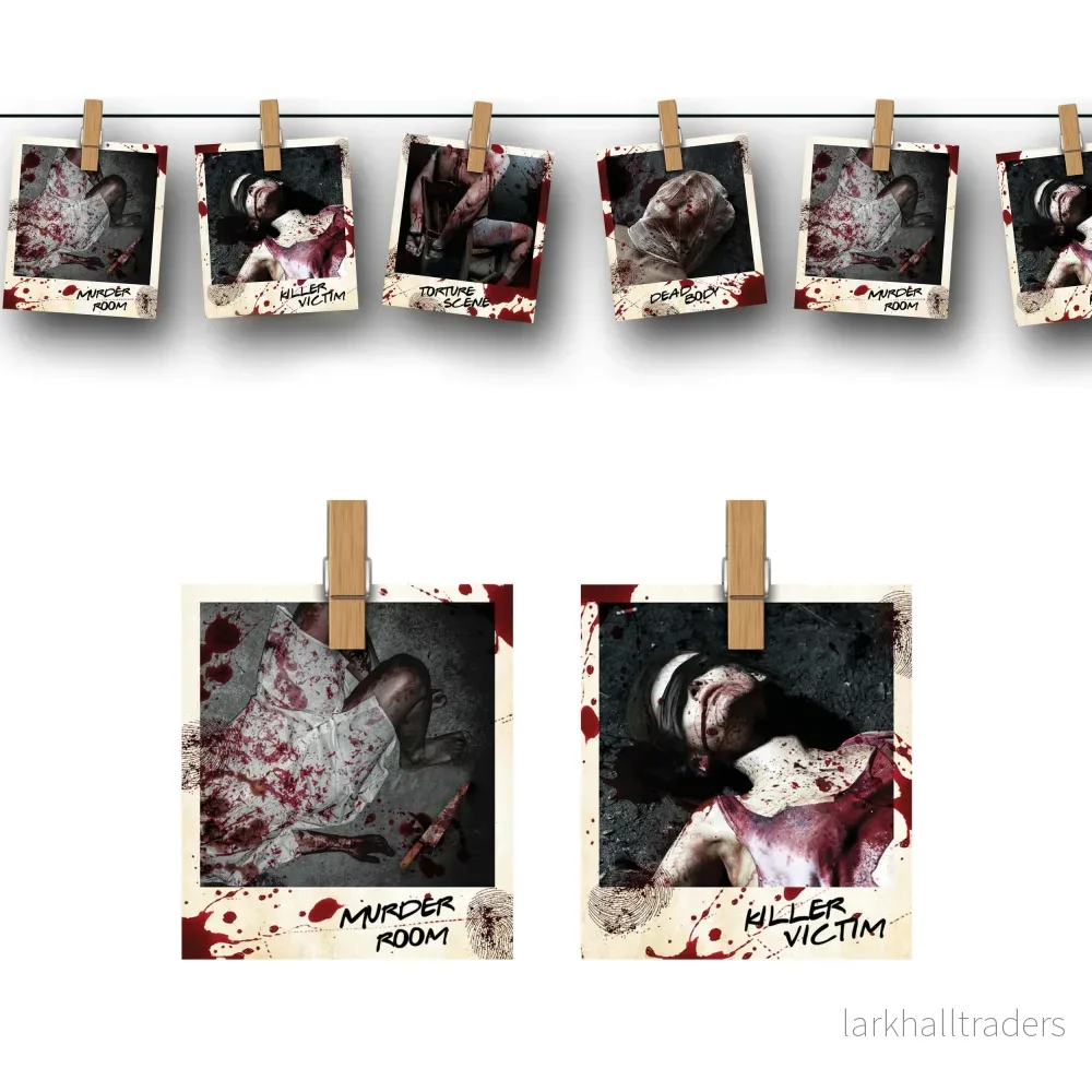 Halloweengirlang, crime scene photos 274 cm Halloweengirlang, crime scene photos 274 cm