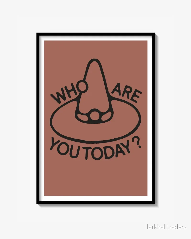 ”WHO ARE YOU TODAY?” Poster