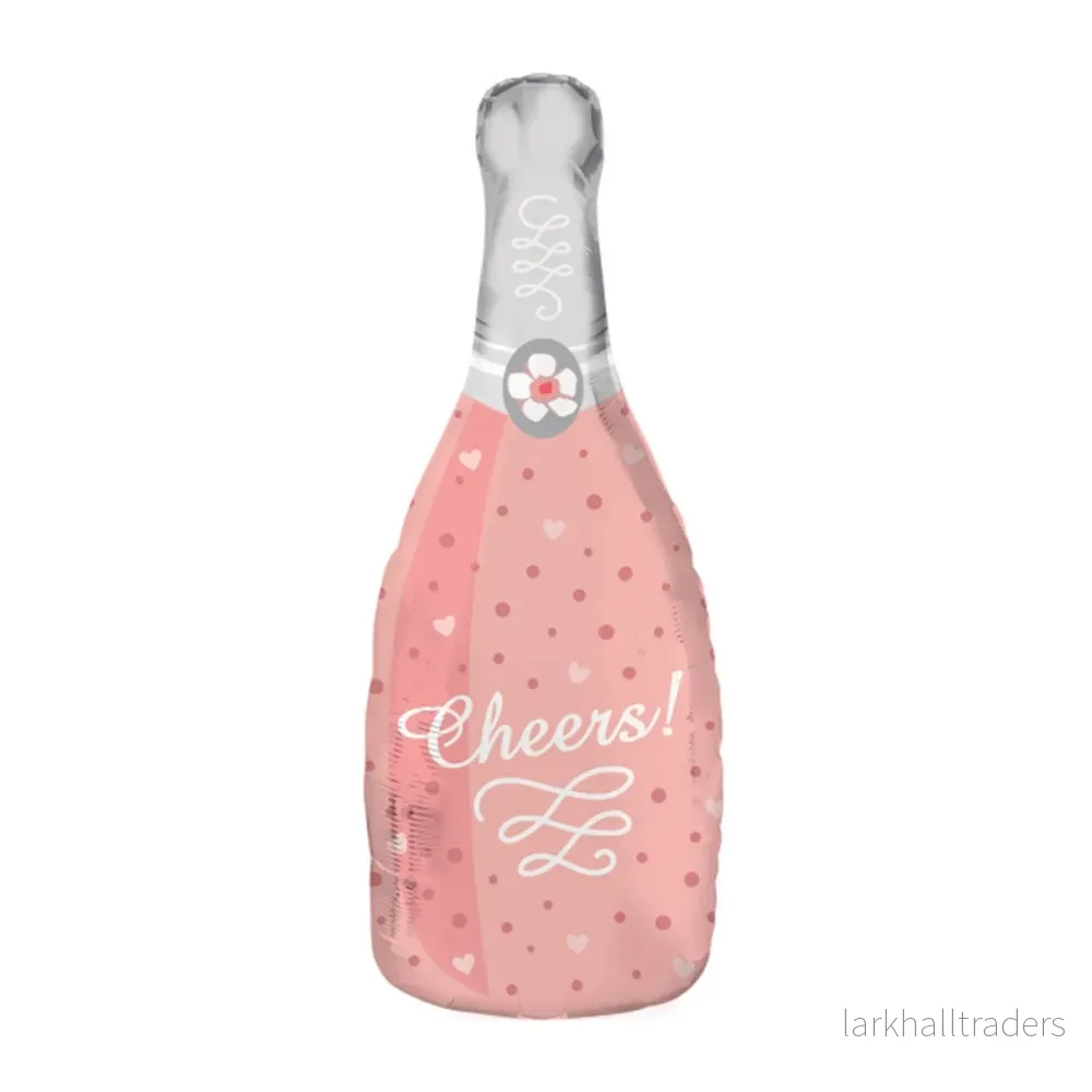 Folieballong, rosé gold sparkling wine bottle 29x70 cm