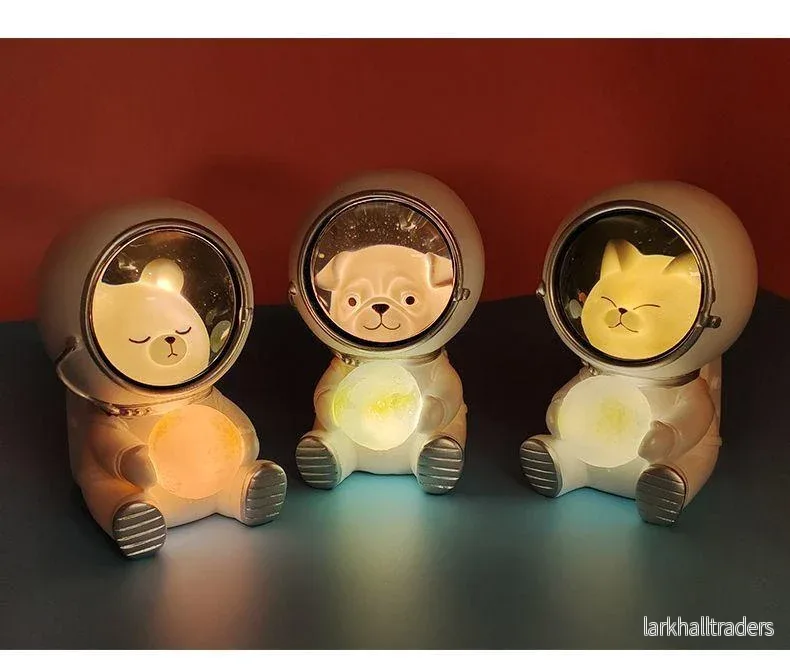LED Astronaut nattlampa med djur