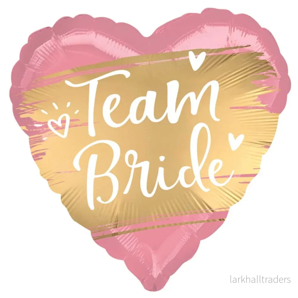 Folieballong, team bride rosa 43 cm Folieballong, team bride rosa 43 cm