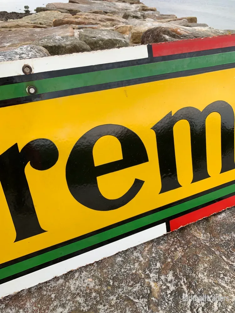 Stor dubbelsidig Premier Ice emaljskylt - Bild 3