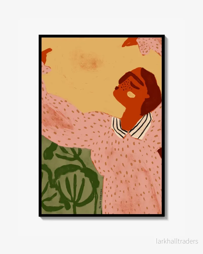 Woman Dancing in a Field Poster Woman Dancing in a Field Poster
