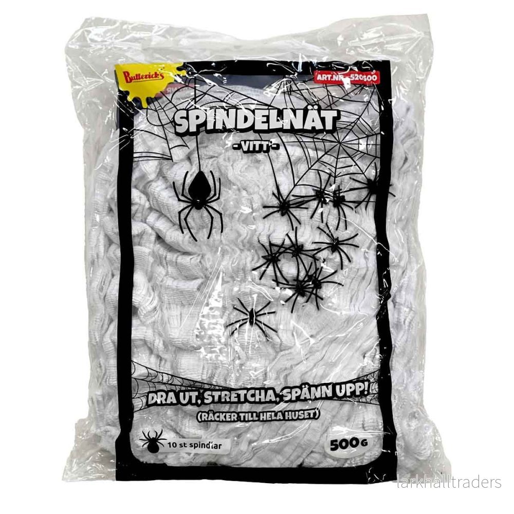 Spindelnät, vit 500 g
